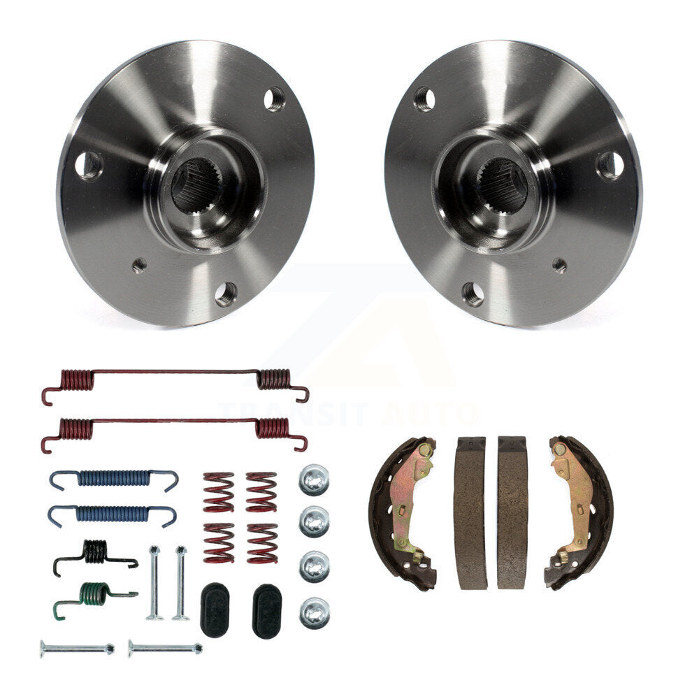 Drum Brake Shoe & Hardware And Hub Bearing Assembly Rear Kit For Smart Fortwo