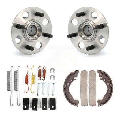 Drum Brake Shoe & Hardware And Wheel Hub Bearing Assembly Rear Kit For Honda Fit