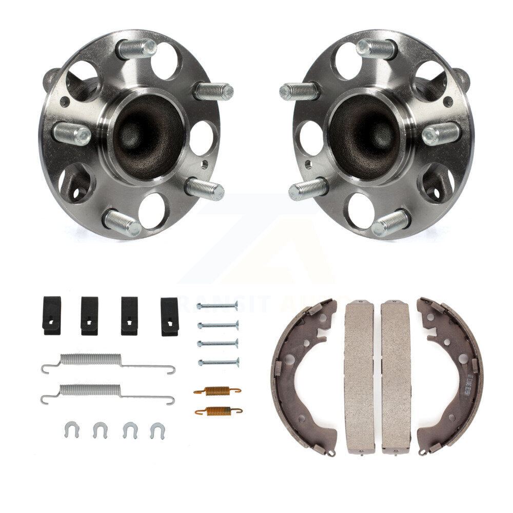 Drum Brake Shoe & Hardware And Hub Bearing Assembly Rear Kit For Honda Civic