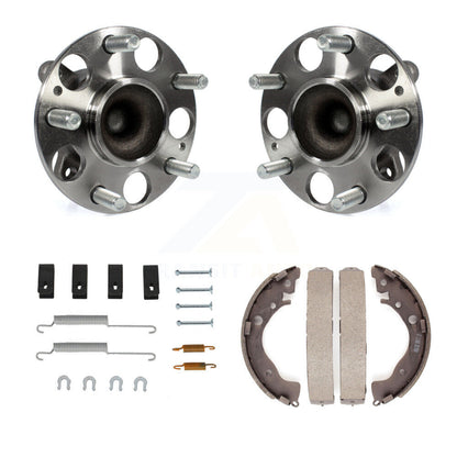 Drum Brake Shoe & Hardware And Hub Bearing Assembly Rear Kit For Honda Civic