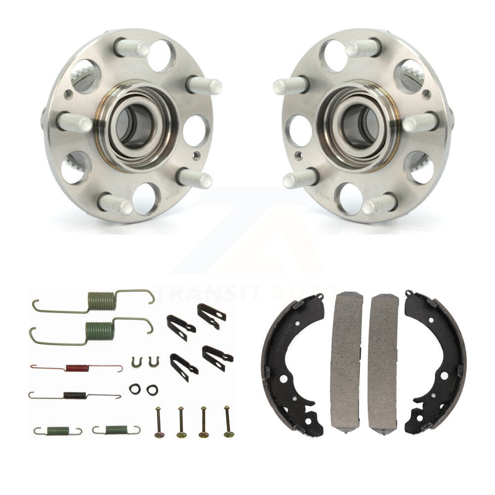 Drum Brake Shoe & Hardware And Hub Bearing Assembly Rear Kit For Honda Accord