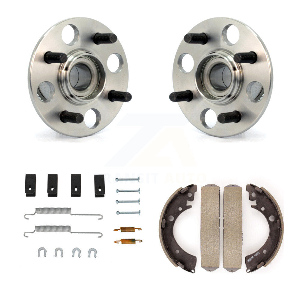 Drum Brake Shoe & Hardware And Hub Bearing Assembly Rear Kit For Honda Civic