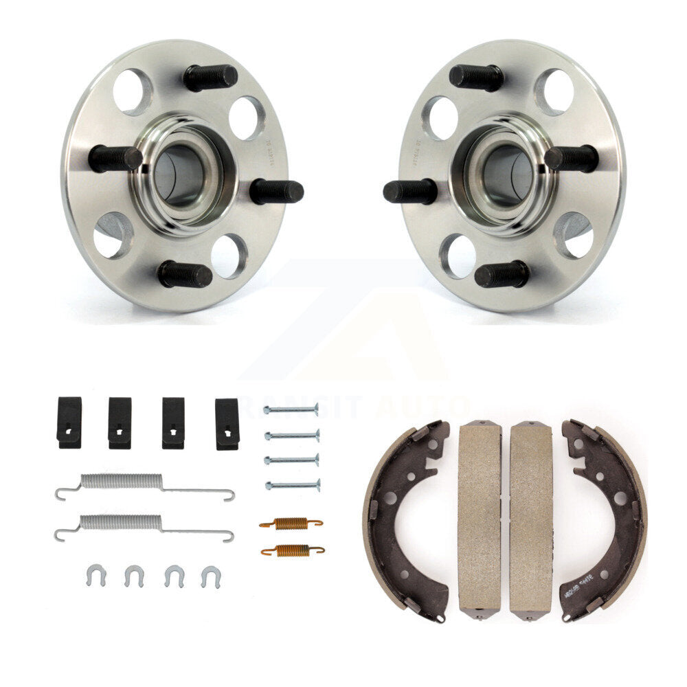 Drum Brake Shoe & Hardware And Hub Bearing Assembly Rear Kit For Honda Civic