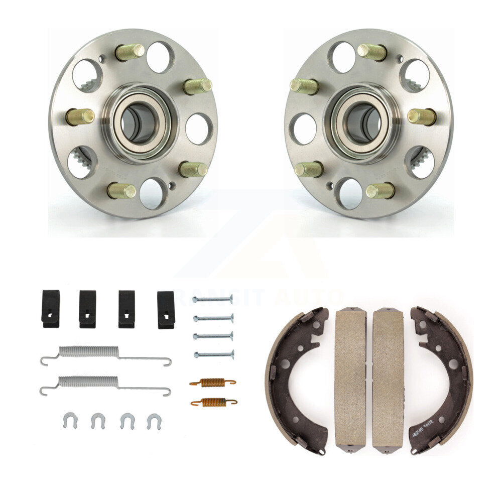Drum Brake Shoe & Hardware And Hub Bearing Assembly Rear Kit For Honda Civic