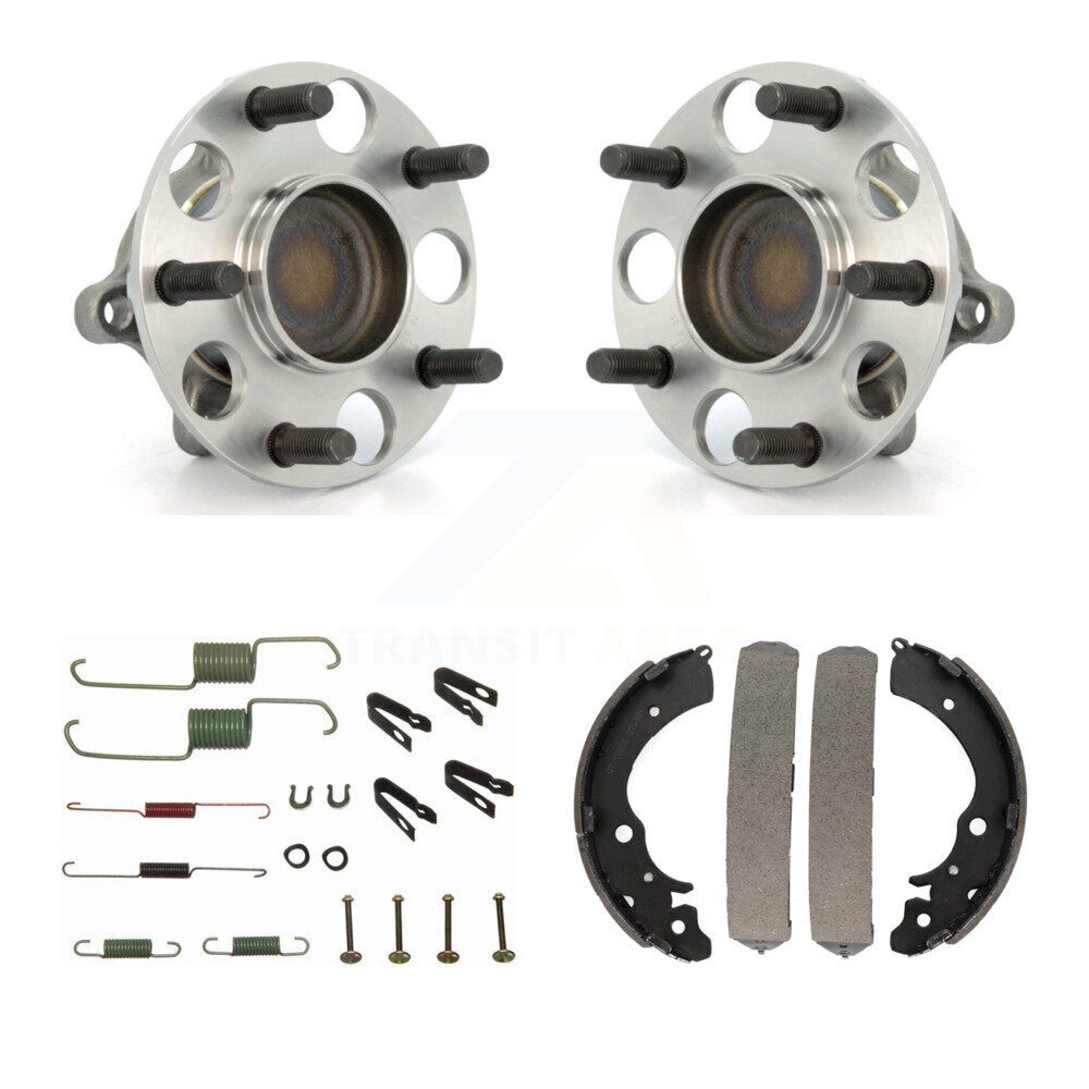 Drum Brake Shoe & Hardware And Hub Bearing Assembly Rear Kit For Honda Civic GX