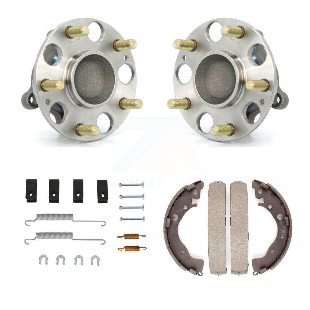 Drum Brake Shoe & Hardware And Hub Bearing Assembly Rear Kit For Honda Civic