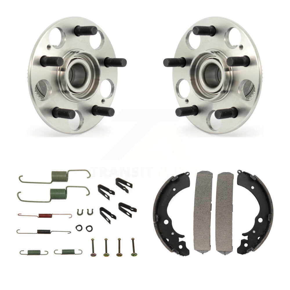 Drum Brake Shoe & Hardware And Hub Bearing Assembly Rear Kit For Honda Accord