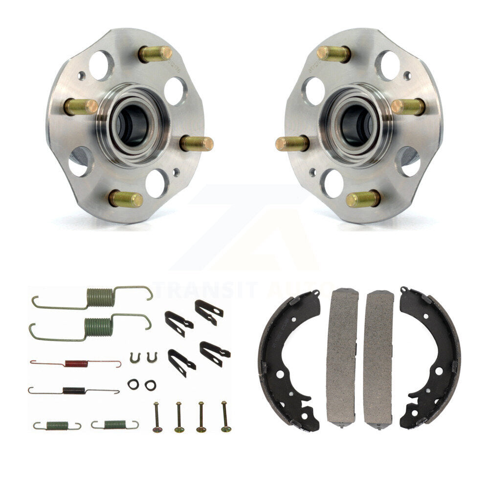 Drum Brake Shoe & Hardware And Hub Bearing Assembly Rear Kit For Honda Accord