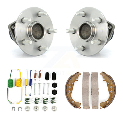 Drum Brake Shoe & Hardware And Wheel Hub Bearing Rear Kit For 2008 Toyota Prius
