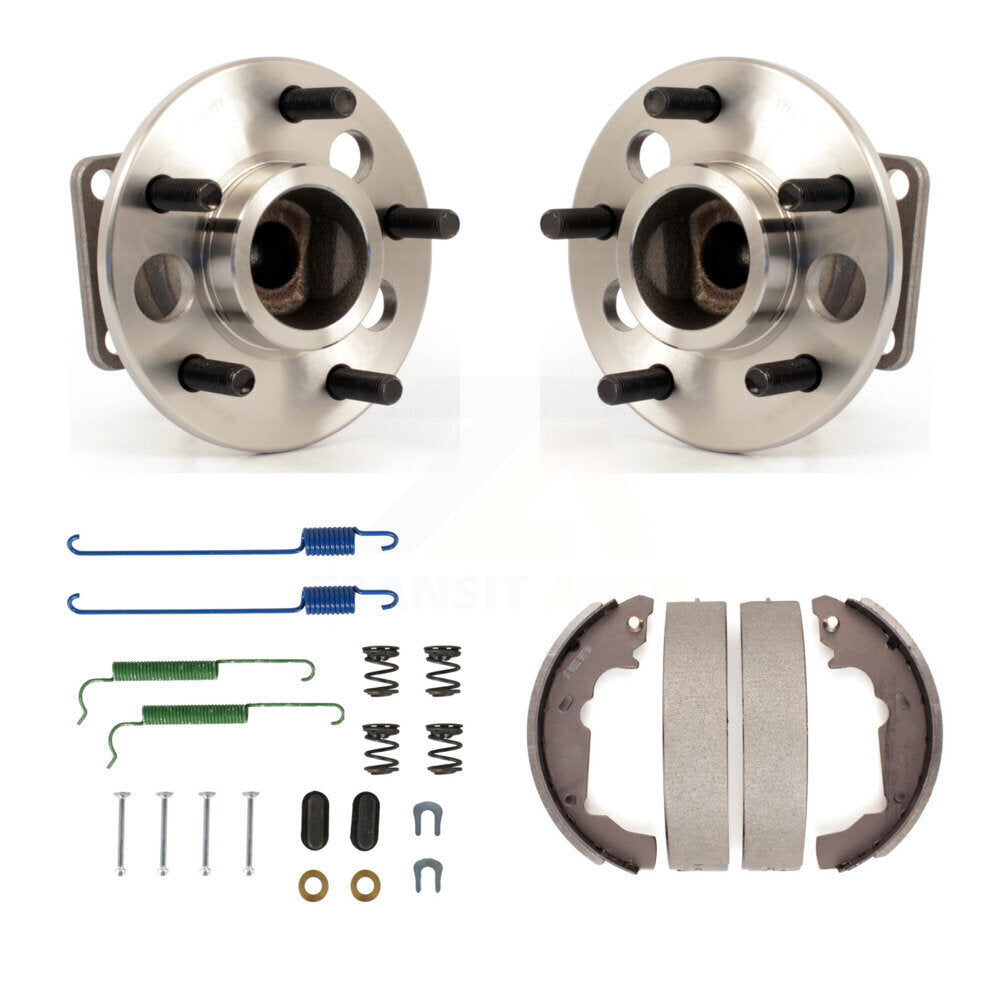 Drum Brake Shoe & Hardware And Hub Bearing Assembly Rear Kit For Pontiac Aztek