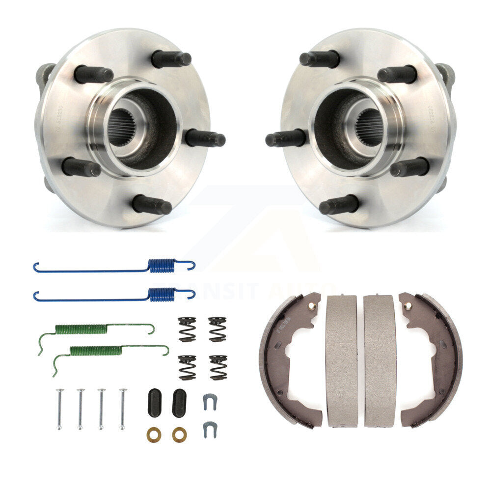 Drum Brake Shoe & Hardware Hub Bearing Rear Kit For Saturn Vue Pontiac Torrent