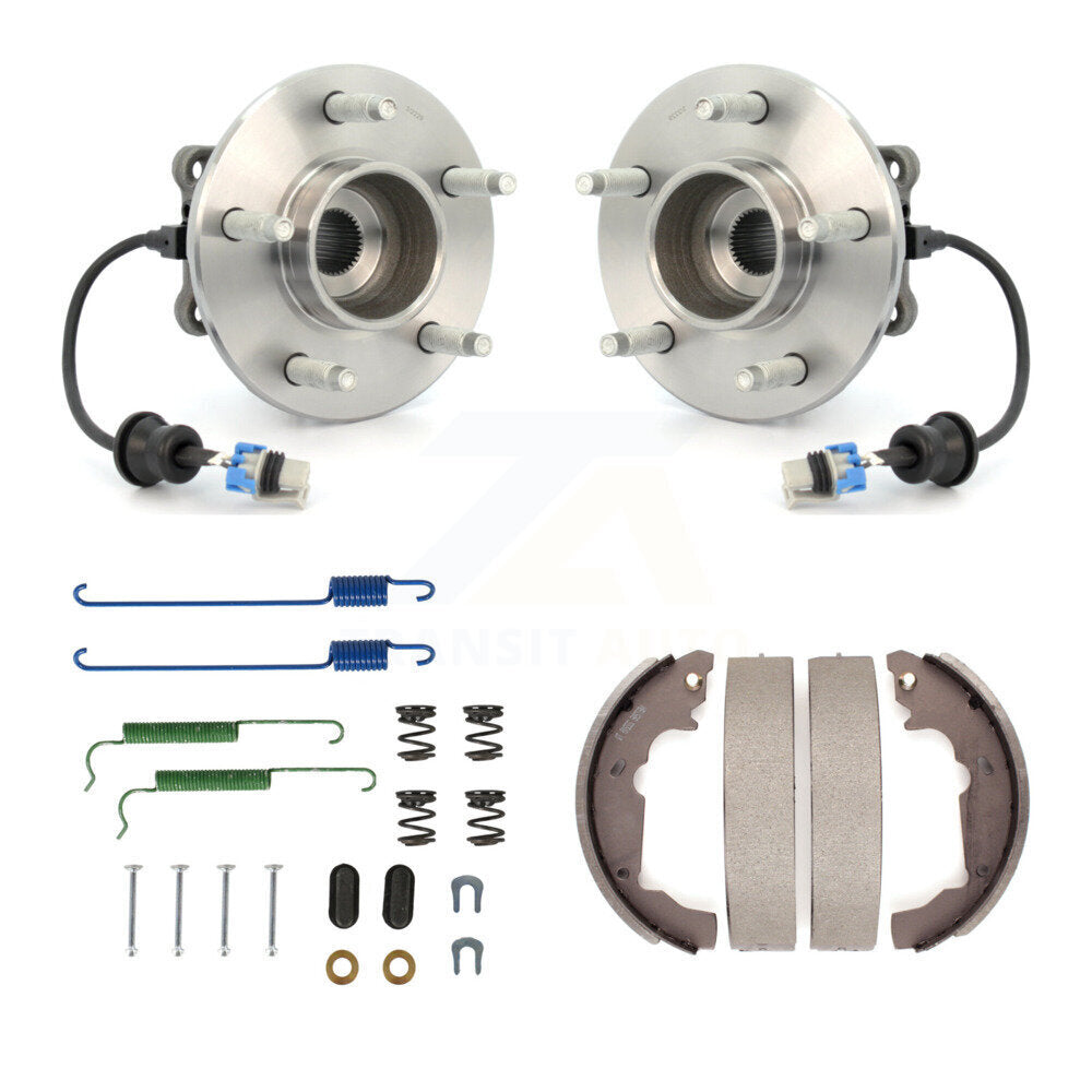 Drum Brake Shoe & Hardware Hub Bearing Rear Kit For Saturn Vue Chevrolet Equinox