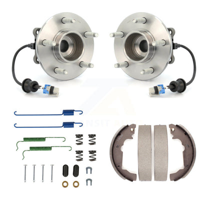 Drum Brake Shoe & Hardware Hub Bearing Rear Kit For Saturn Vue Chevrolet Equinox
