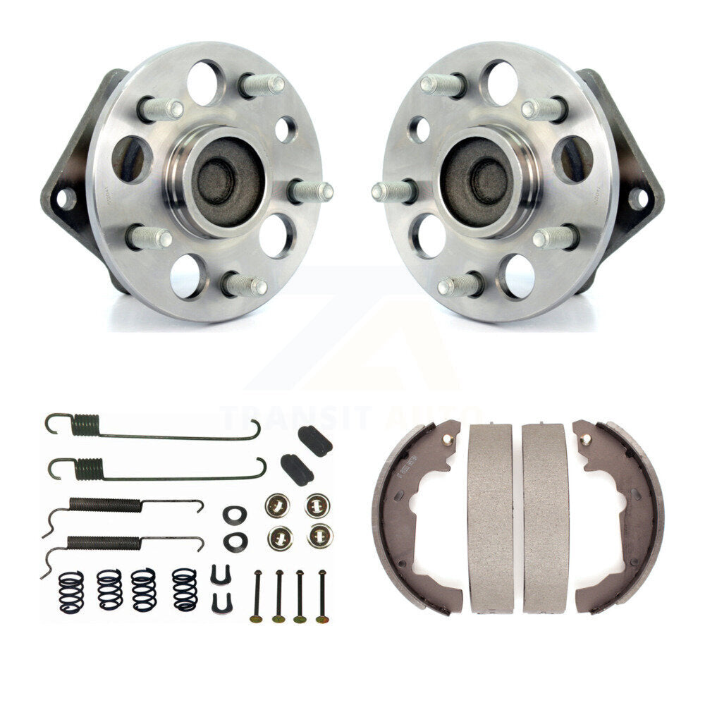 Drum Brake Shoe & Hardware And Hub Bearing Rear Kit For 1998-2003 Toyota Sienna