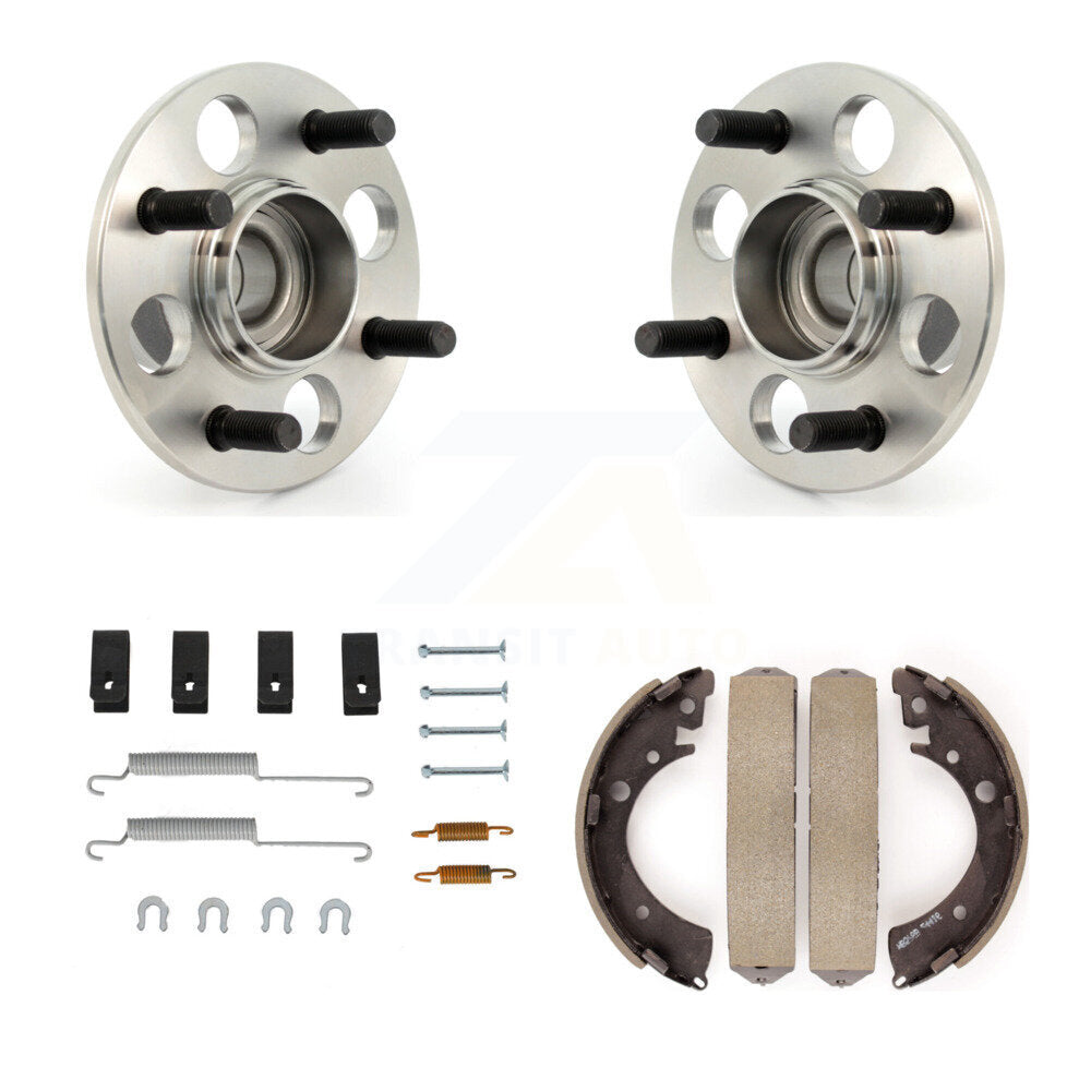 Drum Brake Shoe & Hardware And Hub Bearing Rear Kit For Honda Civic Acura EL