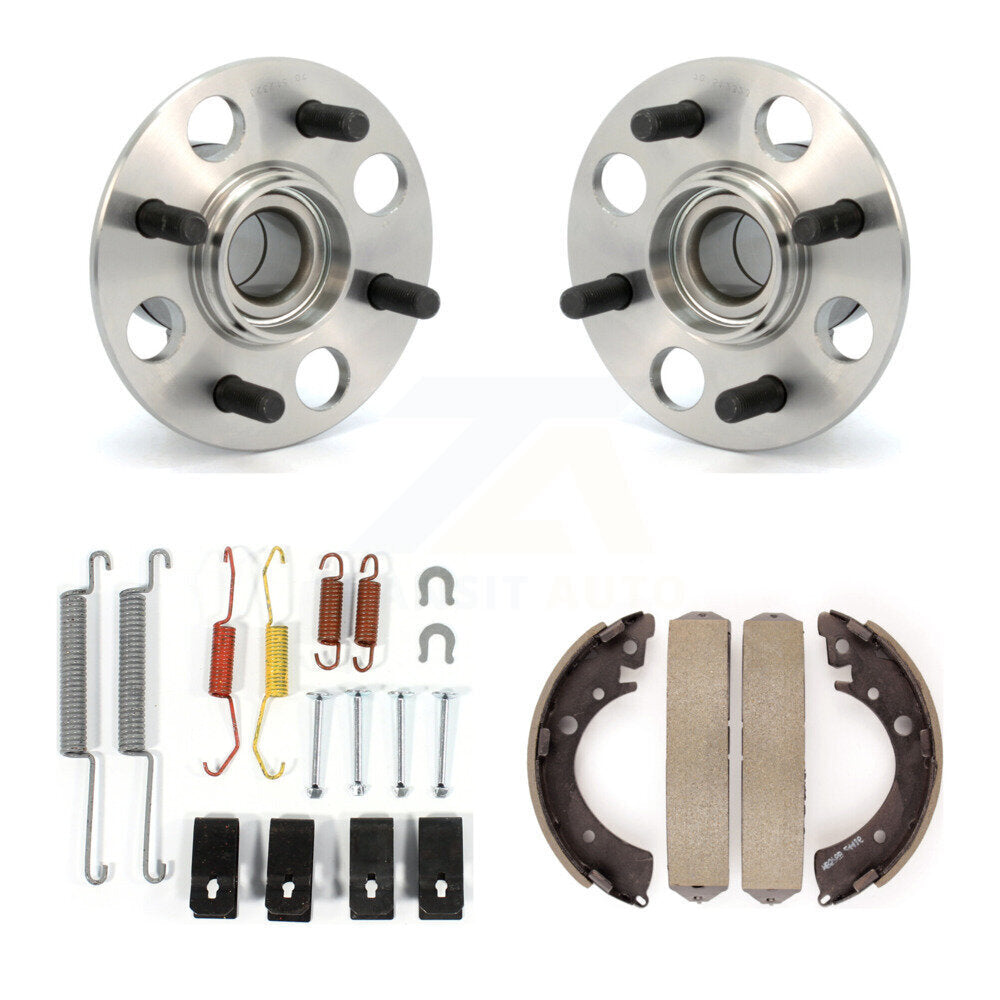 Drum Brake Shoe & Hardware And Hub Bearing Rear Kit For 2007-2008 Honda Fit