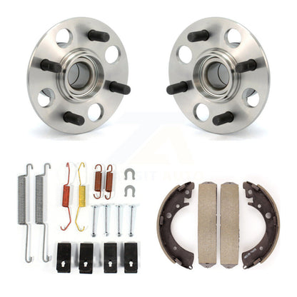 Drum Brake Shoe & Hardware And Hub Bearing Rear Kit For 2007-2008 Honda Fit