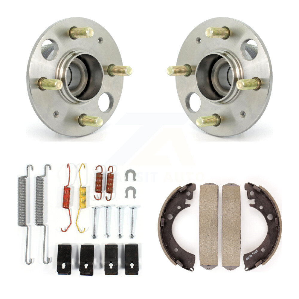 Drum Brake Shoe & Hardware And Hub Bearing Assembly Rear Kit For Honda Civic