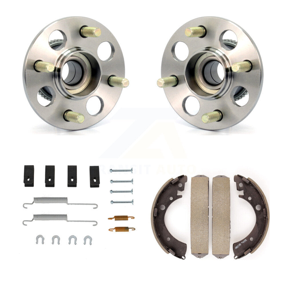 Drum Brake Shoe & Hardware And Hub Bearing Assembly Rear Kit For Honda Civic