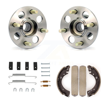 Drum Brake Shoe & Hardware And Hub Bearing Assembly Rear Kit For Honda Civic