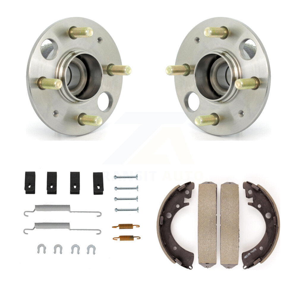 Drum Brake Shoe & Hardware And Hub Bearing Assembly Rear Kit For Honda Civic