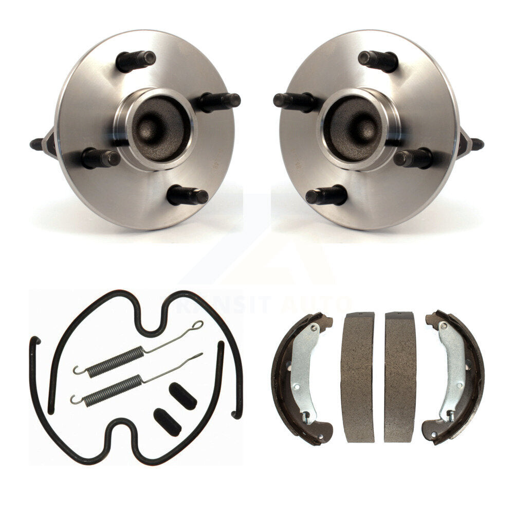 Drum Brake Shoe & Hardware Hub Bearing Rear Kit For Chevrolet Cobalt Pontiac Ion