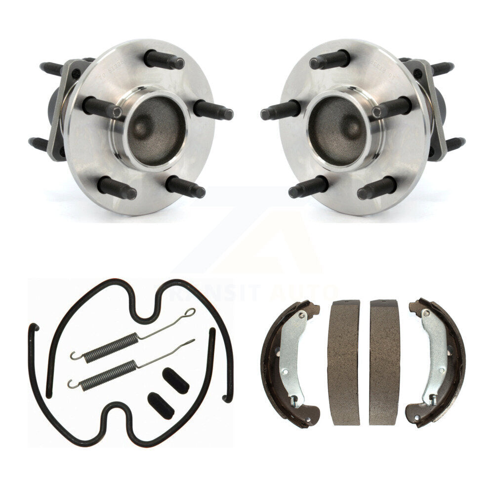 Drum Brake Shoe & Hardware Hub Bearing Rear Kit For Chevrolet Cobalt Pontiac G5