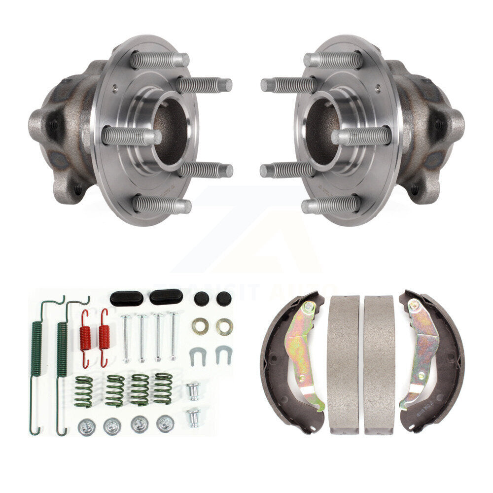 Drum Brake Shoe & Hardware And Hub Bearing Rear Kit For Chevrolet Trax Sonic