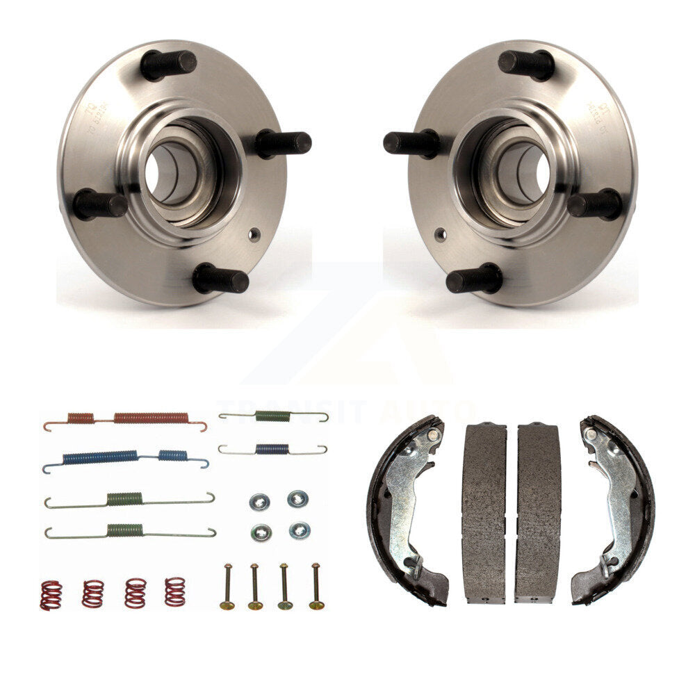 Drum Brake Shoe & Hardware And Hub Bearing Rear Kit For Hyundai Elantra Non-ABS