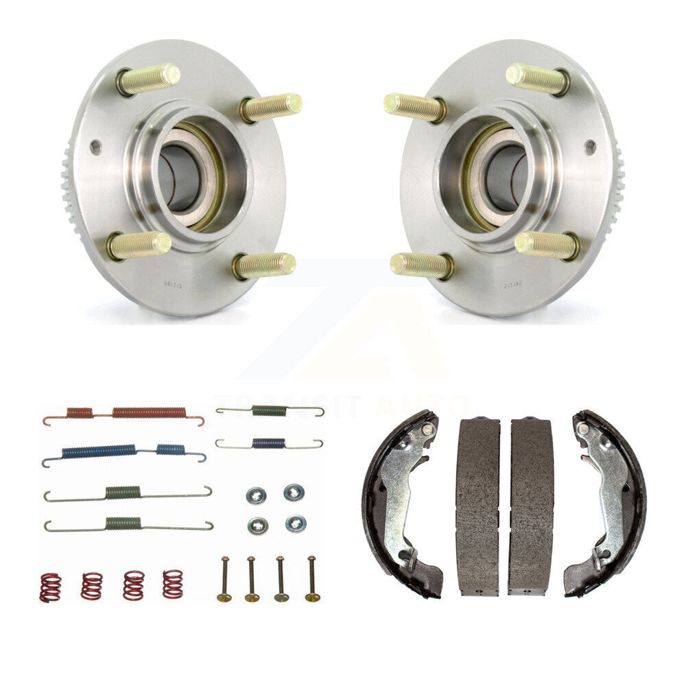 Drum Brake Shoe & Hardware Hub Bearing Rear Kit For Hyundai Elantra 4-Wheel ABS
