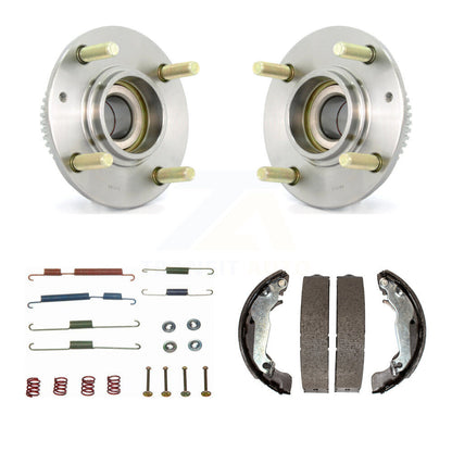 Drum Brake Shoe & Hardware Hub Bearing Rear Kit For Hyundai Elantra 4-Wheel ABS