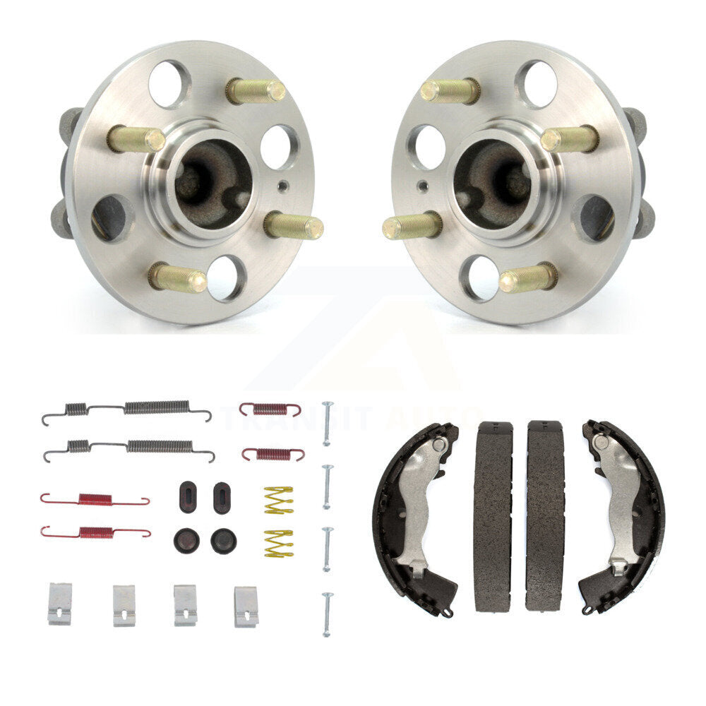 Drum Brake Shoe & Hardware Hub Bearing Rear Kit For Hyundai Accent Kia Rio Rio5