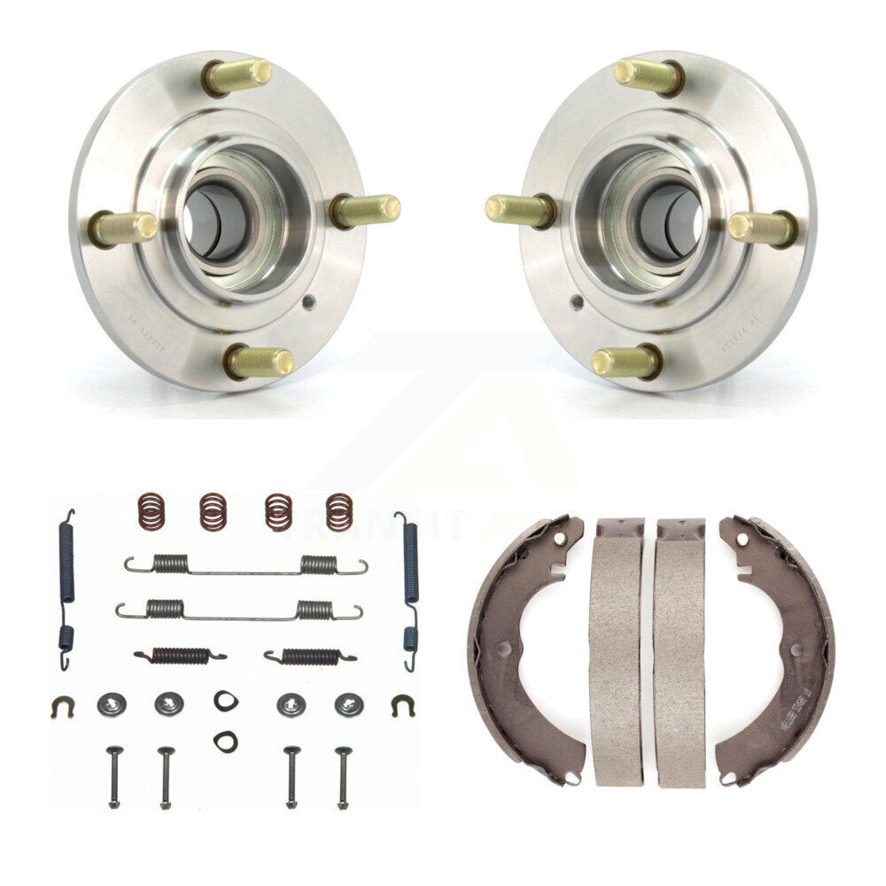 Drum Brake Shoe & Hardware And Wheel Hub Bearing Rear Kit For Mitsubishi Lancer