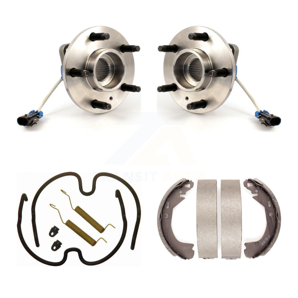 Drum Brake Shoe & Hardware Hub Bearing Rear Kit For Pontiac Montana Chevrolet