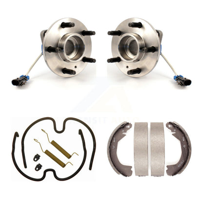 Drum Brake Shoe & Hardware Hub Bearing Rear Kit For Pontiac Montana Chevrolet