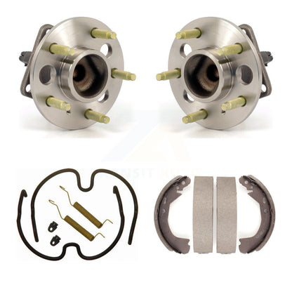 Drum Brake Shoe & Hardware Hub Bearing Rear Kit For Chevrolet Malibu Pontiac Am