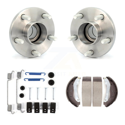Drum Brake Shoe & Hardware Hub Bearing Rear Kit For 10-13 Ford Transit Connect
