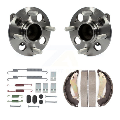 Drum Brake Shoe & Hardware And Hub Bearing Rear Kit For 2012-2017 Hyundai Accent