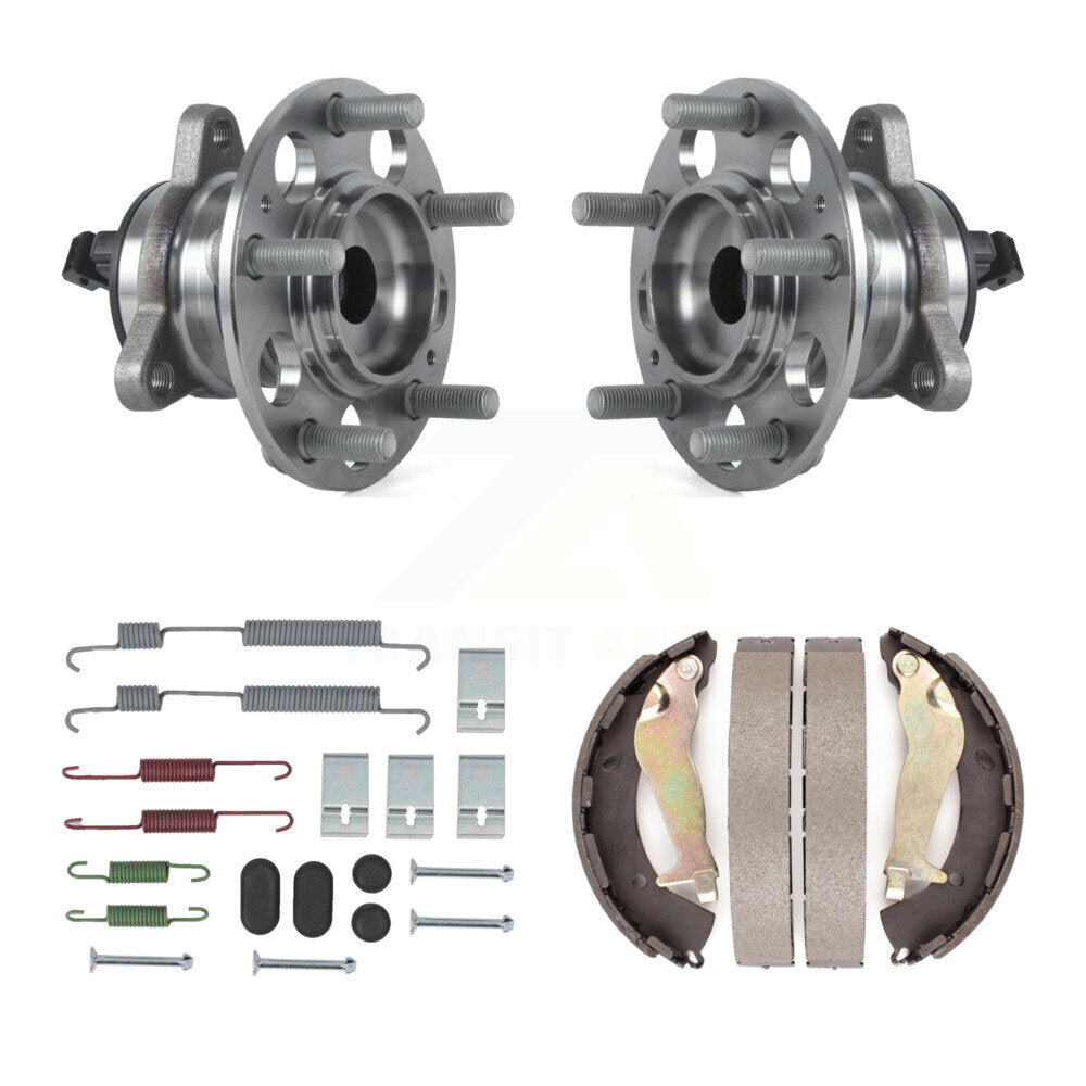 Drum Brake Shoe & Hardware And Hub Bearing Assembly Rear Kit For Hyundai Elantra