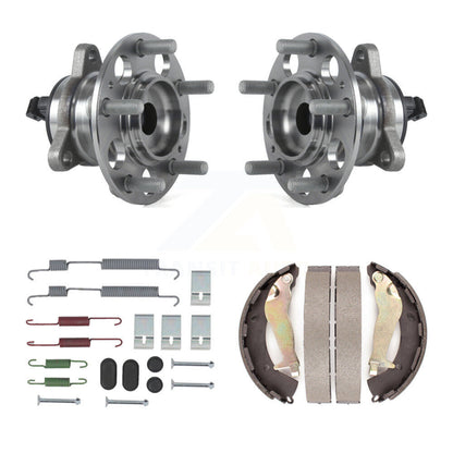 Drum Brake Shoe & Hardware And Hub Bearing Assembly Rear Kit For Hyundai Elantra