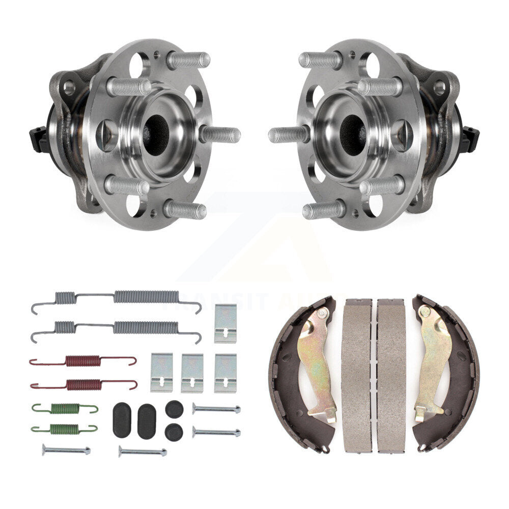 Drum Brake Shoe & Hardware And Hub Bearing Assembly Rear Kit For Hyundai Elantra