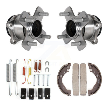 Drum Brake Shoe & Hardware And Hub Bearing Rear Kit For 2015-2020 Honda Fit