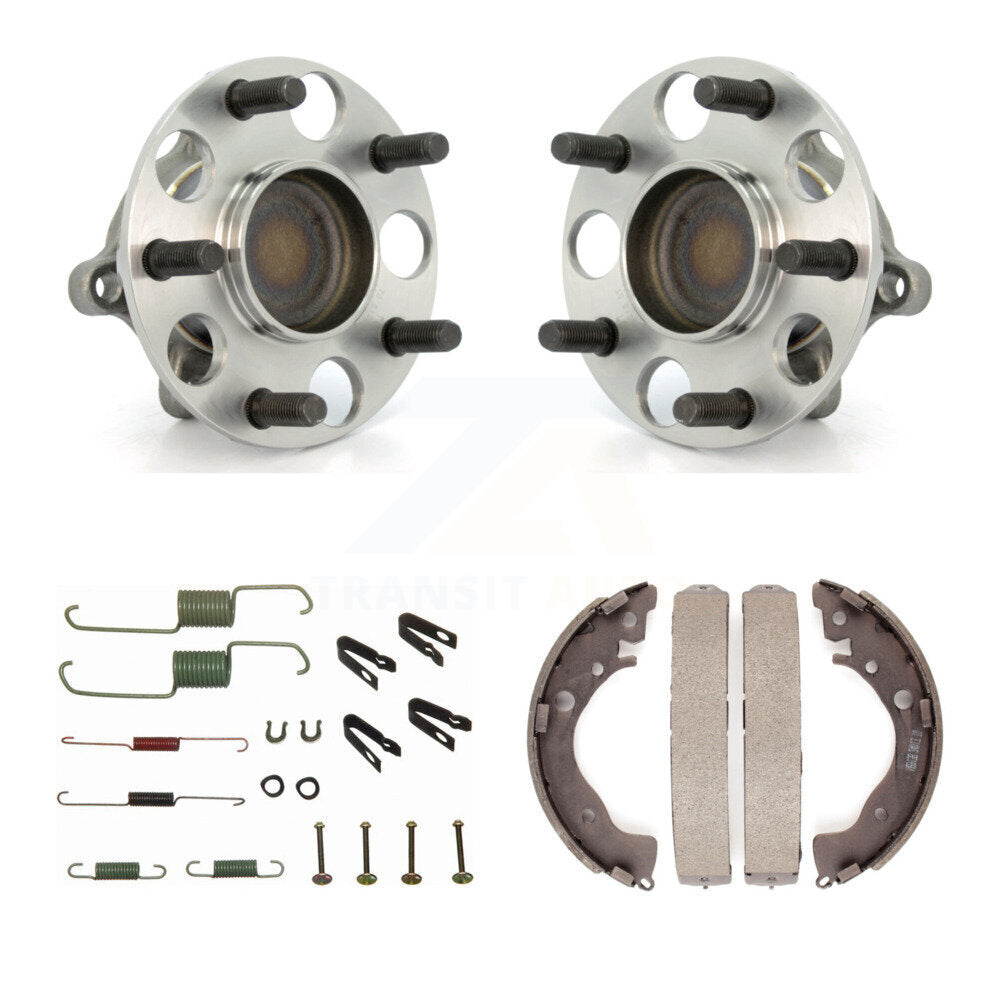 Drum Brake Shoe & Hardware And Hub Bearing Rear Kit For 2011 Honda Civic GX