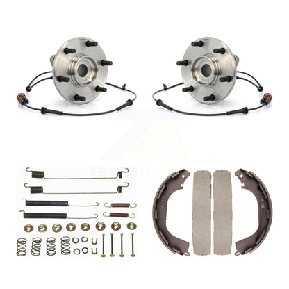 Drum Brake Shoe & Hardware And Hub Bearing Rear Kit For 2004 Nissan Pathfinder