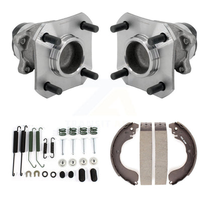 Drum Brake Shoe & Hardware And Hub Bearing Rear Kit For 2009-2014 Nissan Cube