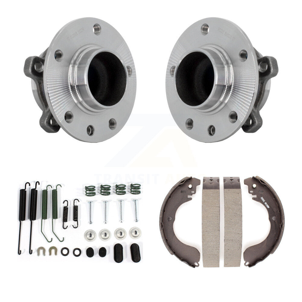 Drum Brake Shoe & Hardware And Hub Bearing Assembly Rear Kit For Jeep Compass