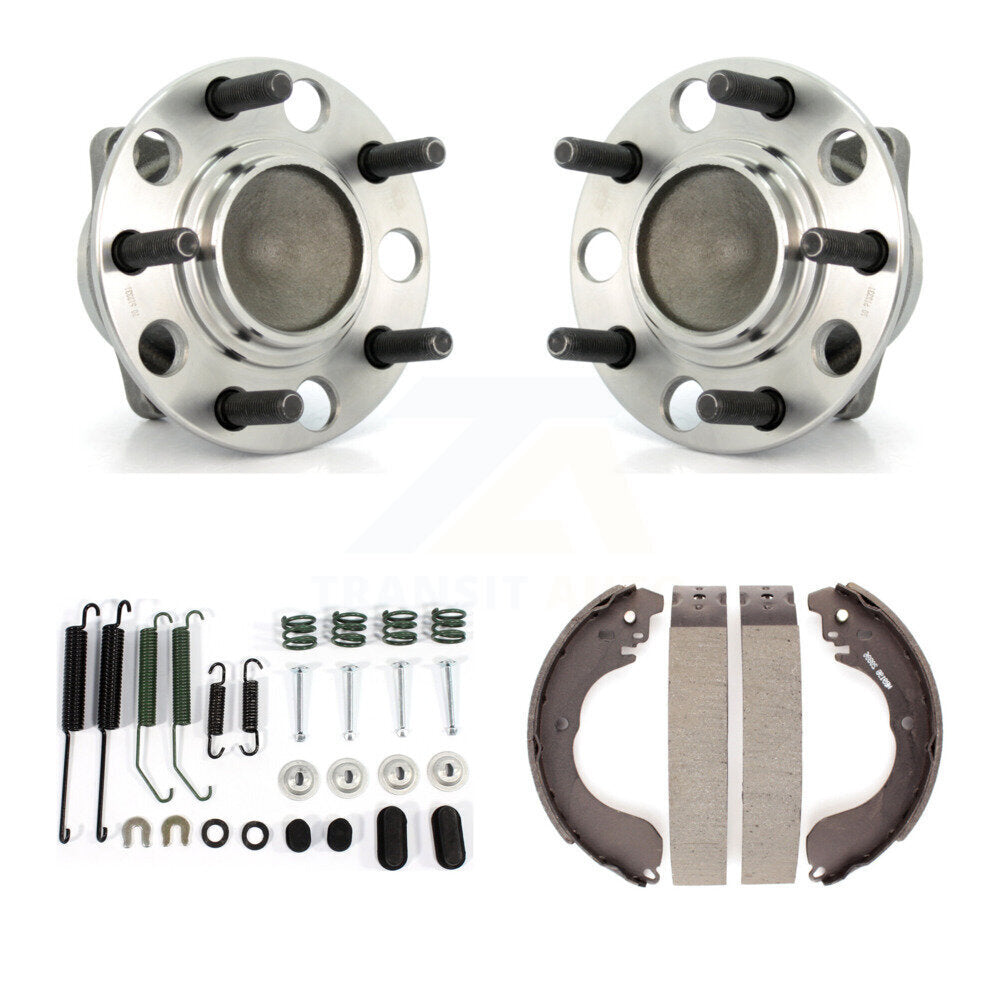 Drum Brake Shoe & Hardware And Hub Bearing Rear Kit For Dodge Caliber Avenger
