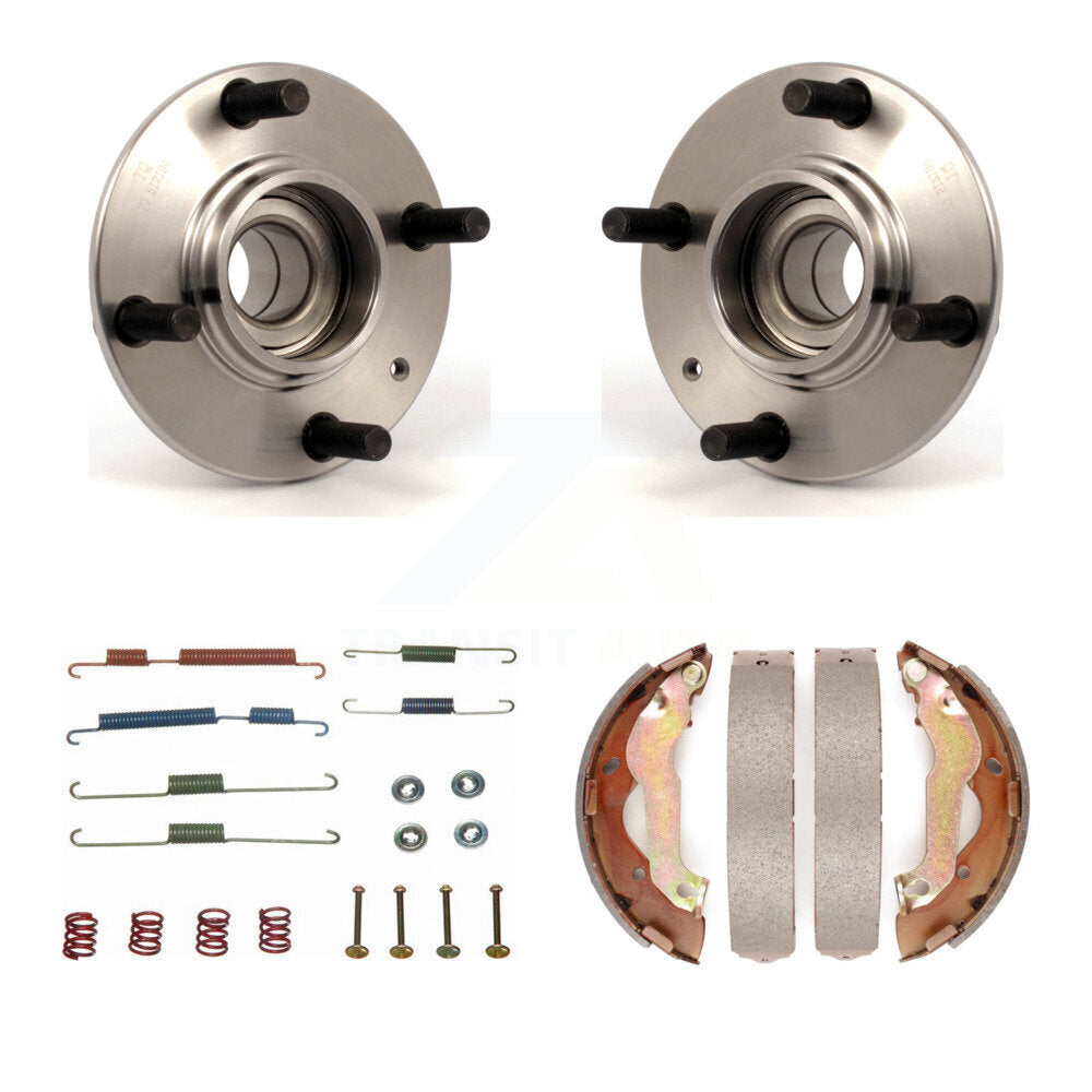 Drum Brake Shoe & Hardware And Hub Bearing Assembly Rear Kit For Kia Spectra