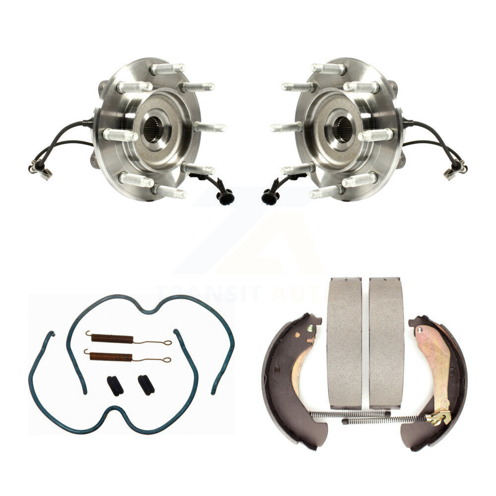 Drum Brake Shoe & Hardware Hub Bearing Rear Kit For Chevrolet Silverado 1500 GMC
