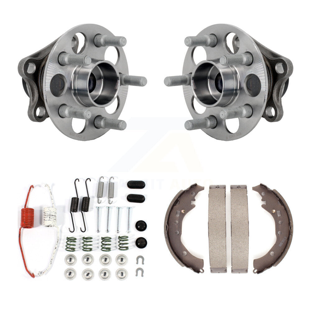 Drum Brake Shoe & Hardware And Wheel Hub Bearing Rear Kit For 2008-2014 Scion xD